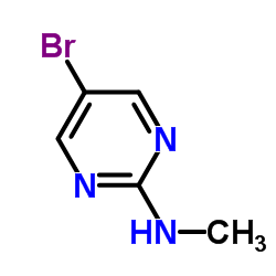 5-溴-2-甲基氨基嘧啶结构式