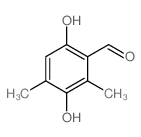 Benzaldehyde,3,6-dihydroxy-2,4-dimethyl-结构式