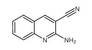 2-胺喹啉-3-甲腈结构式