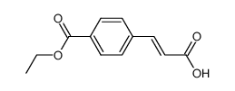 4-ethoxycarbonyl-cinnamic acid结构式
