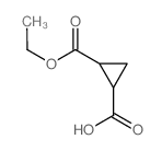 1,2-Cyclopropanedicarboxylicacid, 1-ethyl ester, (1R,2R)-rel-结构式