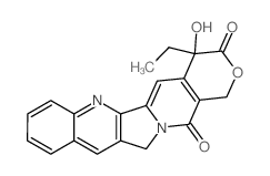 1H-Pyrano[3',4':6,7]indolizino[1,2-b]quinoline-3,14(4H,12H)-dione,4-ethyl-4-hydroxy-结构式