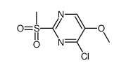 4-chloro-5-methoxy-2-methylsulfonylpyrimidine结构式