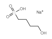 1-Butanesulfonic acid,4-hydroxy-, sodium salt (1:1)结构式