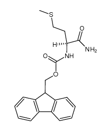 N-(9-fluorenylmethoxycarbonyl)-L-methioninamide结构式