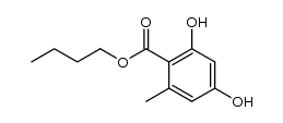 苔色酸丁酯结构式