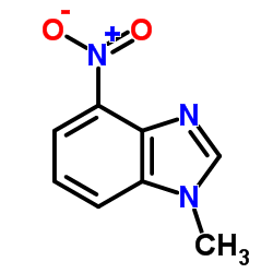 4-硝基-1-甲基苯并咪唑结构式