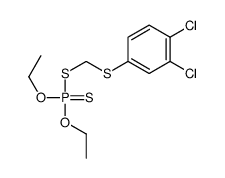 Phosphorodithioic acid S-[[(3,4-dichlorophenyl)thio]methyl]O,O-diethyl ester结构式