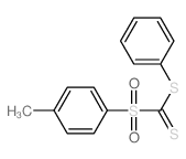Methane(dithioic) acid,1-[(4-methylphenyl)sulfonyl]-, phenyl ester结构式