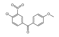 (4-chloro-3-nitrophenyl)-(4-methoxyphenyl)methanone结构式