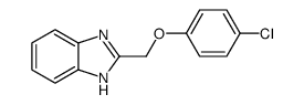 2-(4-Chloro-phenoxymethyl)-1H-benzoimidazole结构式