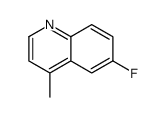 6-fluoro-4-methylquinoline结构式