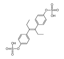 (E)-4,4'-(1,2-diethylethylene)diphenyl bis(hydrogen sulphate)结构式