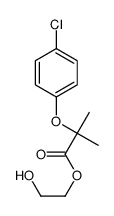 etofibrate 2-hydroxymethyl-2-(4-chlorophenoxy)-2-methyl propionate结构式