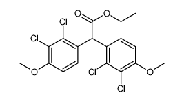 2,3-Dichloro-α-(2,3-dichloro-4-Methoxyphenyl)-4-Methoxy-benzeneacetic Acid Ethyl Ester结构式