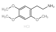 Benzeneethanamine,2,4,5-trimethoxy-, hydrochloride (1:1)结构式