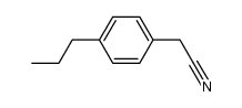 (4-n-propylphenyl)acetonitrile结构式