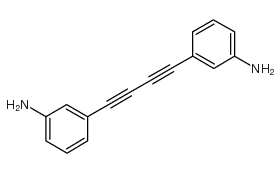 1,4-双(3-氨基苯)丁二炔结构式