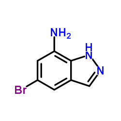 5-溴-1H-吲唑-7-胺结构式