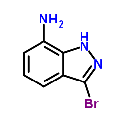 3-溴-7-氨基(1H)吲唑结构式