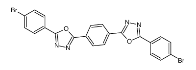 2-(4-bromophenyl)-5-[4-[5-(4-bromophenyl)-1,3,4-oxadiazol-2-yl]phenyl]-1,3,4-oxadiazole结构式
