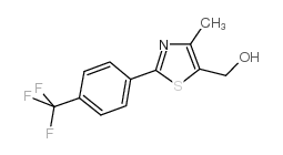 [4-甲基-2-(4-(三氟甲基)苯酚)-1,3-噻唑-5-基]甲醇结构式
