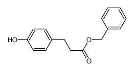 3-(4-Hydroxyphenyl)propionic acid benzyl ester结构式