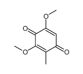 3,5-dimethoxy-2-methylcyclohexa-2,5-diene-1,4-dione结构式