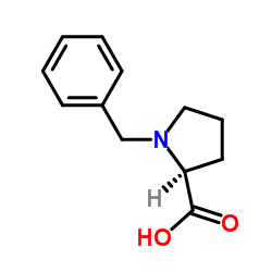 1-苄基-L-脯氨酸结构式