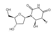 (5S,6R)-5-fluoro-6-hydroxy-1-((2R,4S,5R)-4-hydroxy-5-(hydroxymethyl)tetrahydrofuran-2-yl)dihydropyrimidine-2,4(1H,3H)-dione结构式
