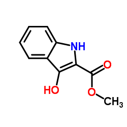 甲基 3-羟基吲哚-2-羧酸盐结构式
