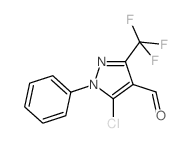 3-三氟甲基-1-苯基-1H-5-氯吡唑-4-甲醛结构式