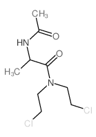 Propanamide,2-(acetylamino)-N,N-bis(2-chloroethyl)-结构式