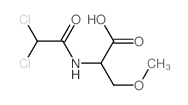 Alanine,N-(dichloroacetyl)-3-methoxy-, DL- (8CI)结构式