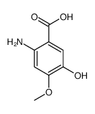 2-氨基-5-羟基-4-甲氧基苯甲酸结构式