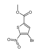methyl 4-bromo-5-nitrothiophene-2-carboxylate结构式