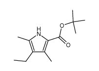 tert-butyl 4-ethyl-3,5-dimethylpyrrole-2-carboxylate结构式