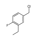 4-(chloromethyl)-2-ethyl-1-fluorobenzene结构式
