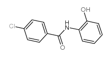 4-氯-N-(2-羟基苯基)苯甲酰胺结构式