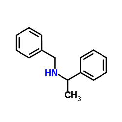 N-苄基-N-(1-苯基乙基)胺结构式