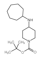 1-Boc-4-环庚基氨基哌啶结构式