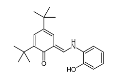 2,4-ditert-butyl-6-[(2-hydroxyanilino)methylidene]cyclohexa-2,4-dien-1-one结构式