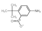 4-(1,1-二甲基乙基)-3-硝基苯胺结构式