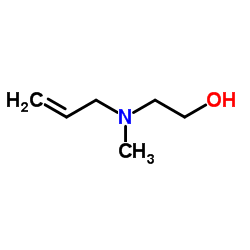 -(甲基-2-丙烯-1-基氨基)乙醇结构式