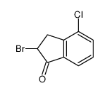 2-BROMO-4-CHLORO-2,3-DIHYDRO-1H-INDEN-1-ONE结构式