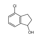 4-氯-2,3-二氢-1H-茚-1-醇结构式