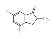 4,6-二氟-2-甲基-2,3-二氢-1H-茚-1-酮结构式