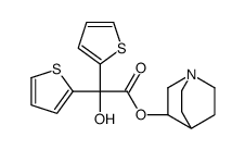2-Thiopheneacetic acid, α-hydroxy-α-2-thienyl-, (3R)-1-azabicyclo[2.2.2]oct-3-yl ester结构式