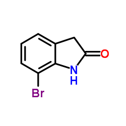 7-溴-2-吲哚酮结构式
