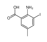 2-Amino-3-iodo-5-methylbenzoic acid结构式